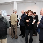 Guests at the private view for A Nervous Encounter