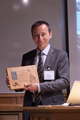Ivan Soltesz with lecture plaque